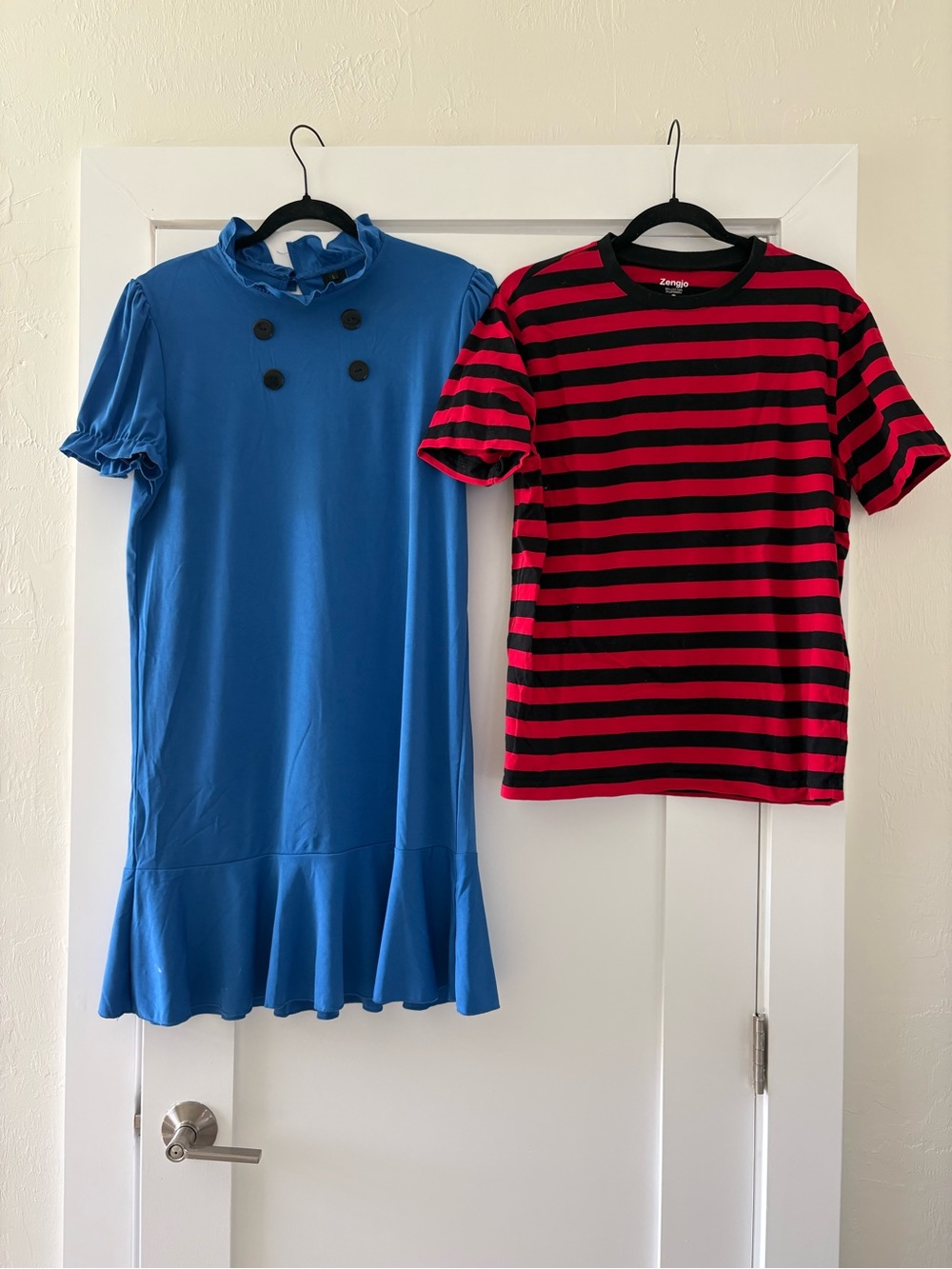 Linus and Lucy Peanuts Couples Costume Set Dress L Shirt M
